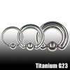 4mm Titan Piercing Ring mit Klemmkugel 