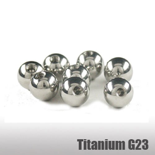 ❤ 1,6 mm Schraub Kugel Gewinde Ersatz Kristall Piercing Ball Silberfarben Drehen 