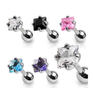 Helix Stecker viereck Kristall
