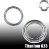 Segment Ring Titan 2mm Intimpiercing Brustwarzenpiercing für Mann