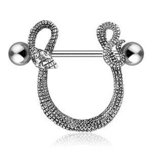 Brust Piercing Schmuck Schlange Brustschild