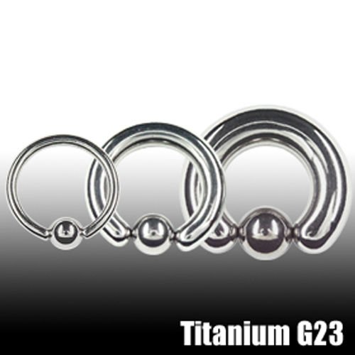 1,6mm Titan Piercing Ring mit Klemmkugel 