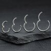 0,8mm Titan Segment Ring mit Scharnier Clicker