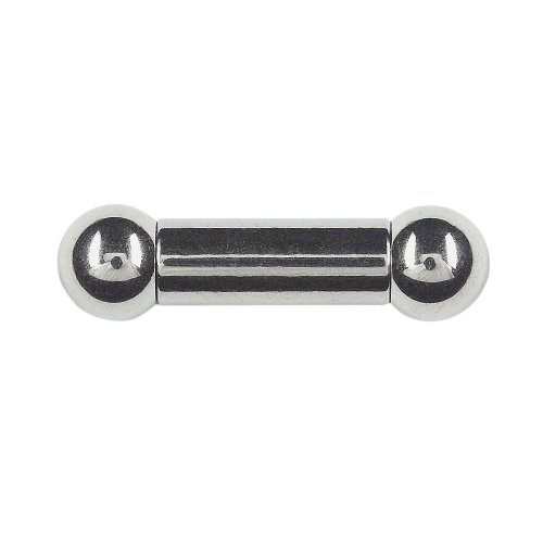 Piercing Stab Titan Schwarz Barbell 1,2 mm mit KugelStablänge 6-16 mm 