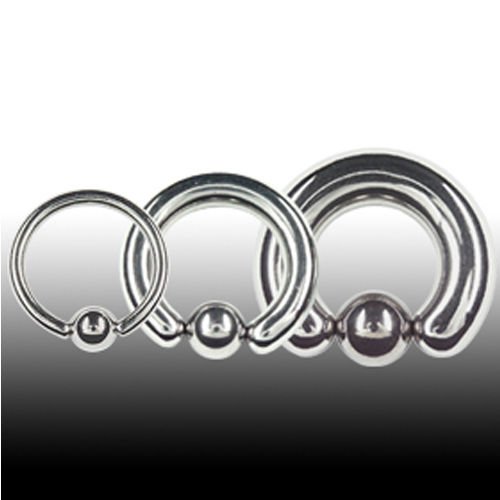 5,0mmm Titan Piercing Ring mit Klemmkugel
