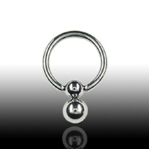 Intimpiercing Klemmkugel Ring für Frauen 1,2mm mit...