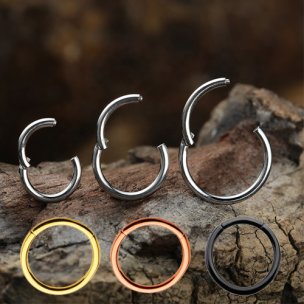 1,0mm Hinged Segment Ring Scharnier Clicker