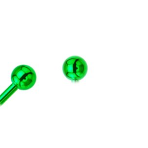 Grüne Piercing Kugel aus Chirurgenstahl