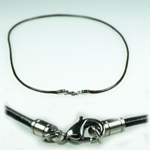 Schwarz baumwolle halsband 3mm