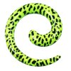 Kunststoff Dehnschnecke Neongrün Leopardenmuster zum ohr dehnen