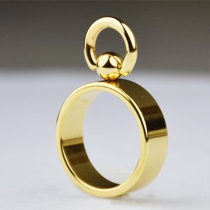 Edelstal Gold BDSM Ring der O für Frau