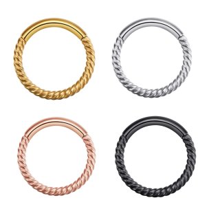 Segment Clicker Twisted in Schwarz und Gold