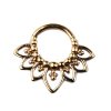 Septum Piercing Clicker Ornament Ring in Rosegold