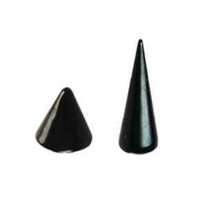 Schwarze Piercing Spitze Spike in verschiedenen Größen