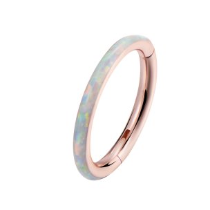 1,2mm Clicker Ring Opal Rand