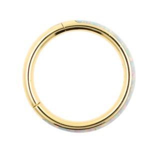 1,2mm Clicker Ring Opal Rand