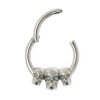 1,2mm Totenköpfe Septum Ohr Clicker Ring