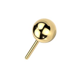 Titan Stecker Push in Pin stecksystem Kugel einzelteil in Gold