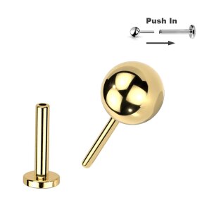 Nasen Ohr Tragus Lippen piercing Titan Stecker Push Pin...