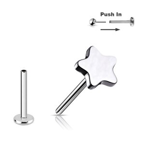 Nasenpiercing Tragus Piercing Titan Stecker Push Pin...