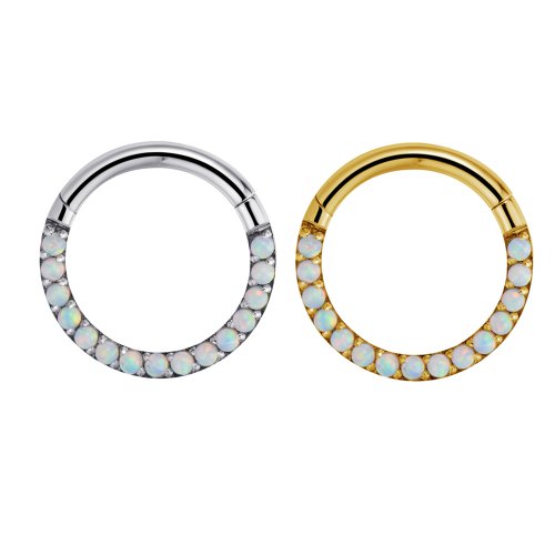 1,2mm Multi Opal Clicker Segment Ring