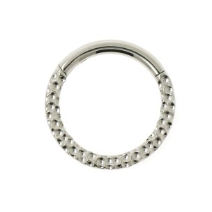 1,2mm Septum Ohr Clicker Ring Punkte Struktur
