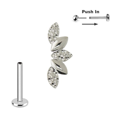 Titan Blatt Bogen Micro Labret Stecksystem Push Pin