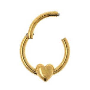 1,2mm Herz Segment Ring Clicker Septum Ohr