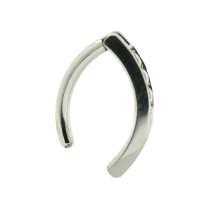 1,6mm Titan Kristalle Clicker Bauchnabel Piercing Banane
