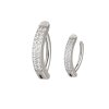1,6mm Titan Doppel Kristalle Clicker Bauchnabel Piercing