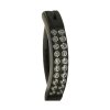 1,6mm Titan Doppel Kristalle Clicker Bauchnabel Piercing