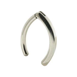 1,6mm Titan Gold Bauchnabel Piercing Clicker Banane