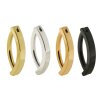 Titan Bauchnabel Banane Piercing Clicker in Gold oder Silber