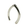 1,6mm Titan Gold Bauchnabel Piercing Clicker Banane