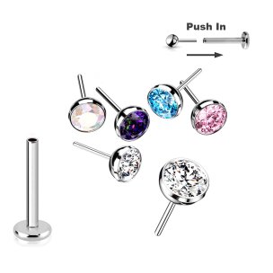 Nasenpiercing Ohr Helix Tragus Piercing Titan Stecker...