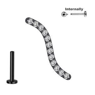 Titan Labret Innengewinde mit S Balken Aufsatz mit...