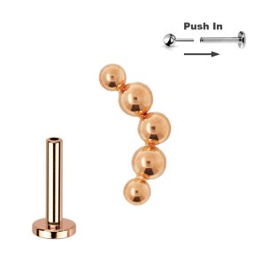 Ohr Helix Conch Piercing Titan Stecker Push Pin...
