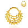 1,2mm 4 Reihen 3D Ornament Septum Clicker Boho