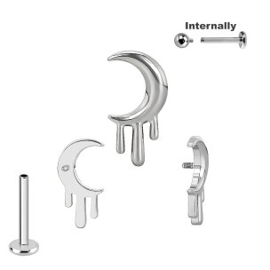 Titan Labret Innengewinde mit schmelzemdem Mond Aufsatz...