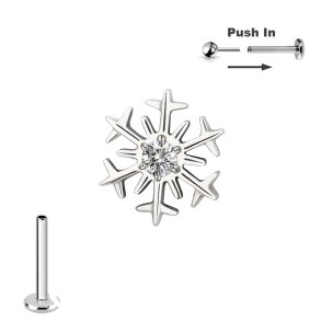 Titan Micro Push Pin Stecksystem Schneeflocke mit...