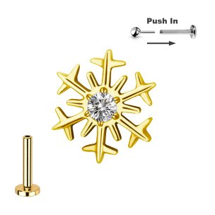 Titan Micro Push Pin Stecksystem Schneeflocke mit...