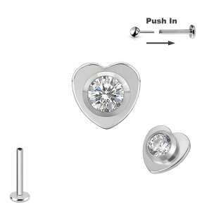 Titan Micro Push Pin stecksystem mit kleines Herz mit...