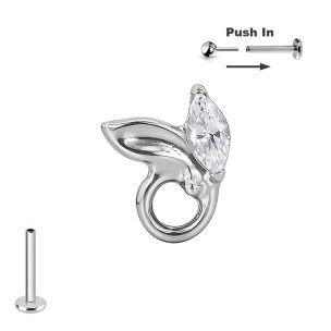 Titan Push Pin Stecksystem mit floralem Aufsatz und...