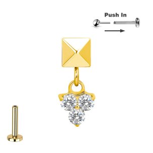 Titan Push Pin Stecksystem mit Pyramiden Aufsatz und...