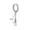 1,2mm Titan Clicker Ring  breiter Rand und Tropfen Anhänger