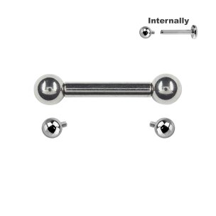 Titan Augenbrauen Ohr Helix Conch Barbell Internally in...