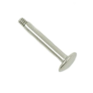 Titan labret Piercing Stab in silber