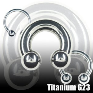 Titan Intimpiercing Hufeisen Ring Titan 2mm Stärke...