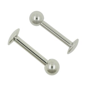 helix Piercing Titan Labret 1,2mm Tragus Piercing Stab...